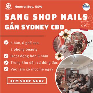 Sang shop nails hơn 8 năm, khu dân cư đông đúc gần Sydney CBD