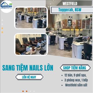 Sang shop nail lớn trong Westfield vùng Tuggerah, NSW