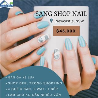 Sang shop nail đẹp trong shopping vùng Newscastle, NSW