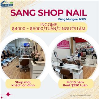 Sang shop nail vùng Mudgee NSW hoạt động được 10 năm