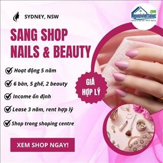 Cần sang shop nails and beauty trong shoping centre vùng Sydney