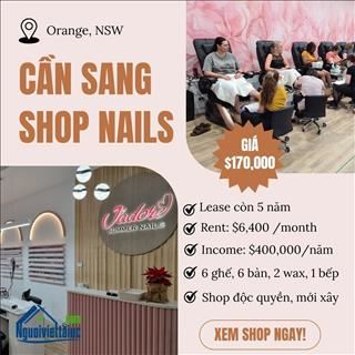 Sang shop nail mới xây, khách rất đông vùng Orange NSW