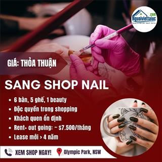 Cần sang lại shop nail vùng Olympic Park, NSW rent rẻ