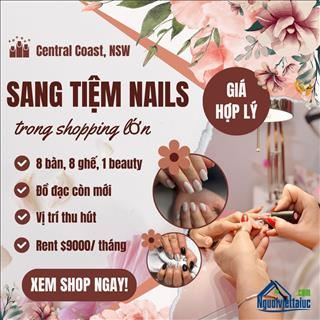 Sang lại shop nails còn rất mới vùng Central Coast, NSW