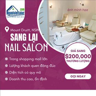 Cần sang lại shop nails doanh thu cao vùng Mount Druitt,, NSW