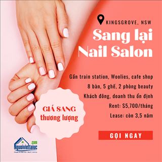 Nail salon khách đông ổn định vùng Kingsgrove cần sang lại